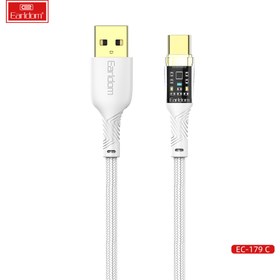 تصویر کابل TYPE-C ارلدام مدل EC-179C طول 1/0متر - مشکی Earldom EC-179C TYPE-C cable