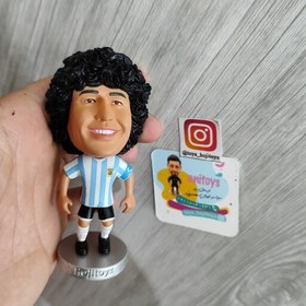 تصویر اکشن فیگور فوتبالی مارادونا برند هوجی تویز فوق نایاب Diego maradona hojitoyz 