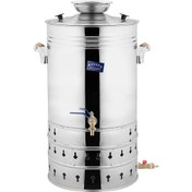 تصویر سماور گازی نگین استیل 