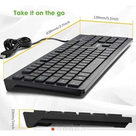 تصویر کیبورد VICTSING مدل PC206A سیمی PC206A VICTSING KEYBOARD