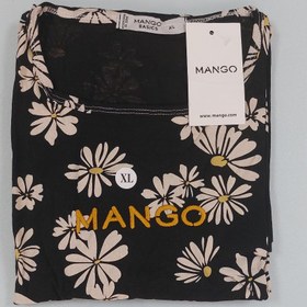 تصویر تیشرت نخی زنانه منگو طرح دار - ایکس لارج XL / ۱۵۵۰۰۰ T-shirt Mango