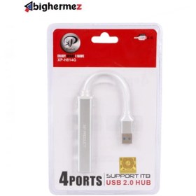 تصویر هاب 4 پورت USB2.0 ایکس پی پروداکت مدل XP-H814 