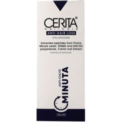 تصویر شامپو ضد ریزش سریتا مینوتا مناسب موی خشک Cerita Shampoo Minuta for Dry Hair and anti Hair Loss  200ml