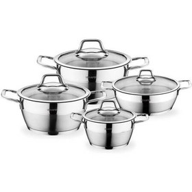 تصویر سرویس قابلمه استیل ۸ پارچه برند شفر مدل Vals Schafer Vals 8 Pieces Stainless Steel 18/10