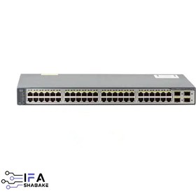 تصویر سوييچ سیسکو مدل WS-C3750V2-48PS-S استوک Switch Cisco WS-C3750V2-48PS-S 48-Port stock