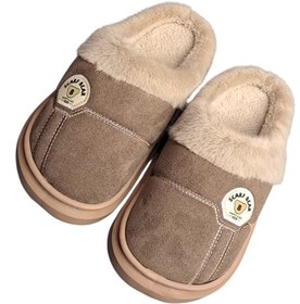 تصویر اسلیپر دخترانه هپی قهوه ای 