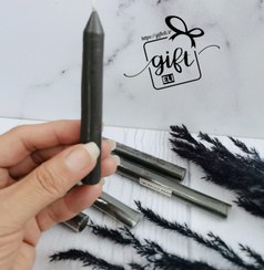 تصویر شمع قلمی مشکی _ پک 6 عددی 