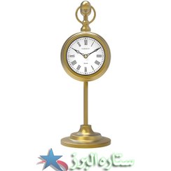 تصویر ساعت رومیزی شوبرت فلزی طلایی Schobert clock