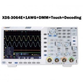 تصویر اسیلوسکوپ دیجیتال سری XDS-3064E+ 1AWG+ DMM+Touch +Decoding 