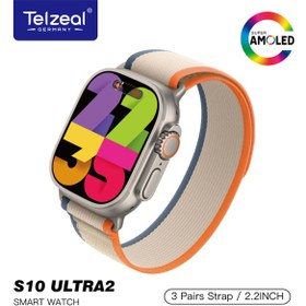 تصویر ساعت هوشمند تلزل S10 ULTRA2 - نقره ای TELZEAL S10 ULTRA2