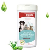 تصویر دستمال مرطوب حیوانات خانگی بایولاین Bioline Universal Cosmetic Wipes