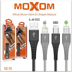 تصویر کابل شارژ میکرو USB موکسوم MOXOM CC-72 