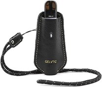 تصویر طناب گردنبند کیف نگهدارنده ویپ چرمی GELVTIC، پوشش محافظ برای سیگار الکترونیکی دستگاه ویپ، جیب کیف کیف حمل ویپ (سبز) 