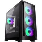 تصویر کیس کاستوم شده استوک گیمینگ با مادربرد Asus PRIME B550M-K مشخصات Ryzen 5 1600 16GB 256SSD Armor Radeon RX 580 8GB 