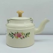 تصویر کتری روحی طرح دار نسوز ظرفیت ۱ لیتر 