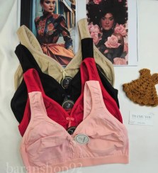 تصویر نیم تنه نخ پنبه پاموک کد۹۰۷۰ - کرم / 2xl 