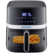 تصویر سرخ کن بدون روغن گوسونیک مدل GAF556 ظرفیت ۵.۵ لیتری Gosonic GAF556 Air Fryer 5.5L