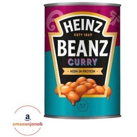 تصویر کنسرو لوبیا هاینز با طعم ادویه جات HEINZ وزن 415 گرم(اورجینال) 