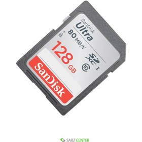 تصویر کارت حافظه سندیسک Sandisk SD 128GB 120MB/S Ultra SDHC UHS-I 