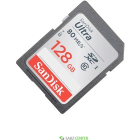 تصویر کارت حافظه SDXC سن دیسک/ مدل SDSDUNC / کلاس 10 استاندارد UHS-I / سرعت 80MB/s / ظرفیت 128GB ا SanDisk Ultra 128GB SDXC UHS-I Memory Card up to 80MB/s (SDSDUNC-128G-GN6IN), Black 128GB Card SanDisk Ultra 128GB SDXC UHS-I Memory Card up to 80MB/s (SDSDUNC-128G-GN6IN), Black 128GB Card