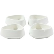 تصویر پیاله مدل سرامیکی طرح مثلثی مجموعه ۴ عددی 