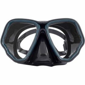 تصویر Decathlon Subbea Dive Mask سیاه خاکستری 500 دوگانه 