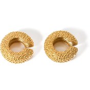 تصویر گوشواره طرح C روکش طلا 