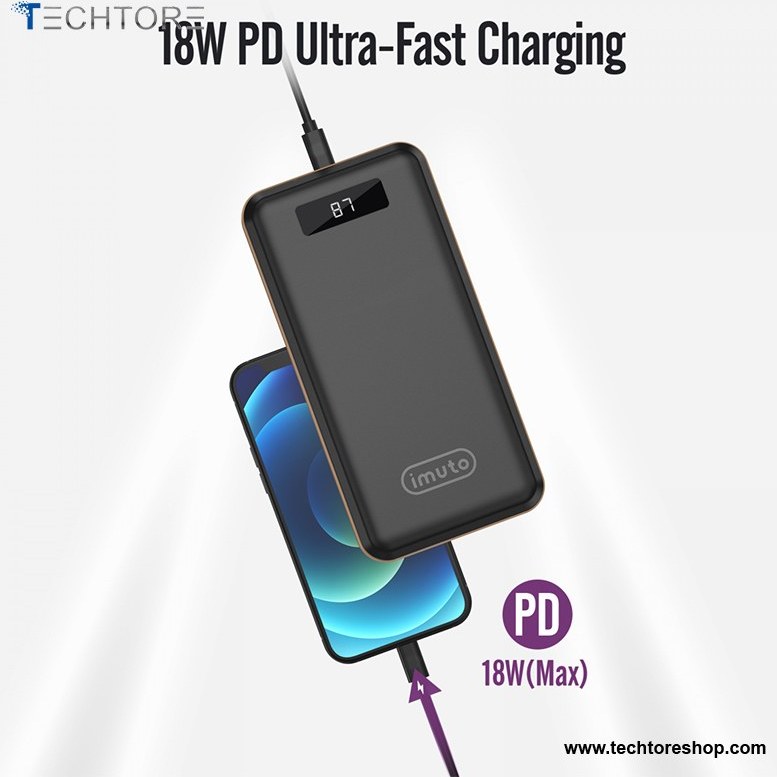 imuto portable charger 30000mah