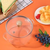 تصویر قابلمه پیرکس حرارت مستقیم gaopeng silicone double ear glass pot