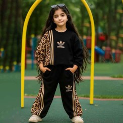 تصویر ست بلوز شلوار پلنگی دخترانه مدل پاییزه 