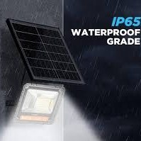 تصویر پروژکتور خورشیدی 400 وات پنل جدا Solar light flood max 400 w