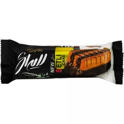 تصویر کیک لایه ای نظری وزن ۶۵ گرم با روکش کاکائویی 