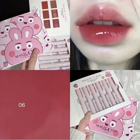 تصویر رژ خیس لب مایع مجیک MAGIC CASA STRAWBERRY RABBIT LIP CLAZE 