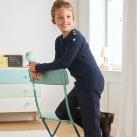 تصویر پلیور سرمه ای بچگانه چیبو 