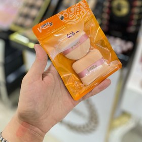 تصویر پد دوقلو حرفه ای N108 ورژن Vergen N108 Twin Professional Makeup Pads