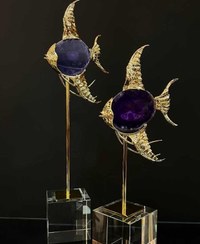 تصویر مجسمه ماهی دکوراتیو 