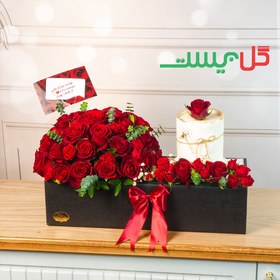 تصویر باکس گل و کیک ثمین 