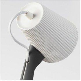 تصویر چراغ مطالعه ایکیا مدل SVALLET، ارتفاع 14 سانتیمتر work lamp, dark grey-white, 14 cm