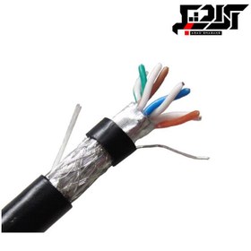 تصویر کابل شبکه اوت دور sftp cat6 نگزنس تک روکش حلقه 500 متری 