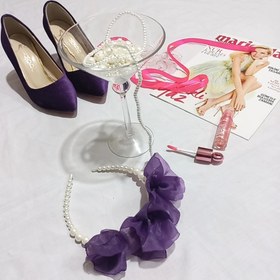 تصویر تل گل بنفش 