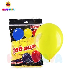 تصویر بادکنک لاتکس زرد 