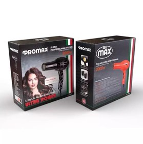 تصویر سشوار پرومکس مدل وات 7854n _ 2000 Promax 7854n 2000W Hair Dryer