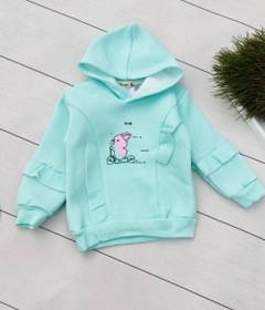 تصویر هودی دخترانه خرگوشی 030 Bunny girl hoodie