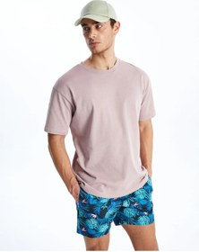 تصویر شورت شنا بزرگ سایز طرح دار مردانه | ال سی وایکیکی LC Waikiki DENIIZMAVII 