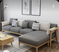 تصویر مبل راحتی ال مینیمال ۳ نفره 