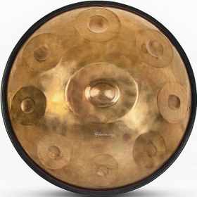 تصویر هنگ درام هارمونی ۹ نت استیل مدل طلایی 