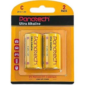 تصویر باتری سایز متوسط Panatech الترا آلکالاین کارتی 2 عددی Panatech