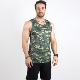 تصویر تاپ مردانه حلقه ای لاکرا سوزنی سابلی نایک تکی 