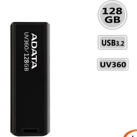 تصویر فلش مموری ای دیتا UV360 USB 3.2 128GB ا ADATA UV360 128GB USB 3.2 Flash Memory ADATA UV360 128GB USB 3.2 Flash Memory