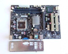 تصویر باندل مادربورد ECS G41T-M13 و پردازنده intel E8200 و رم 2 گیگ DDR3 همراه فن اورجینال (استوک) 